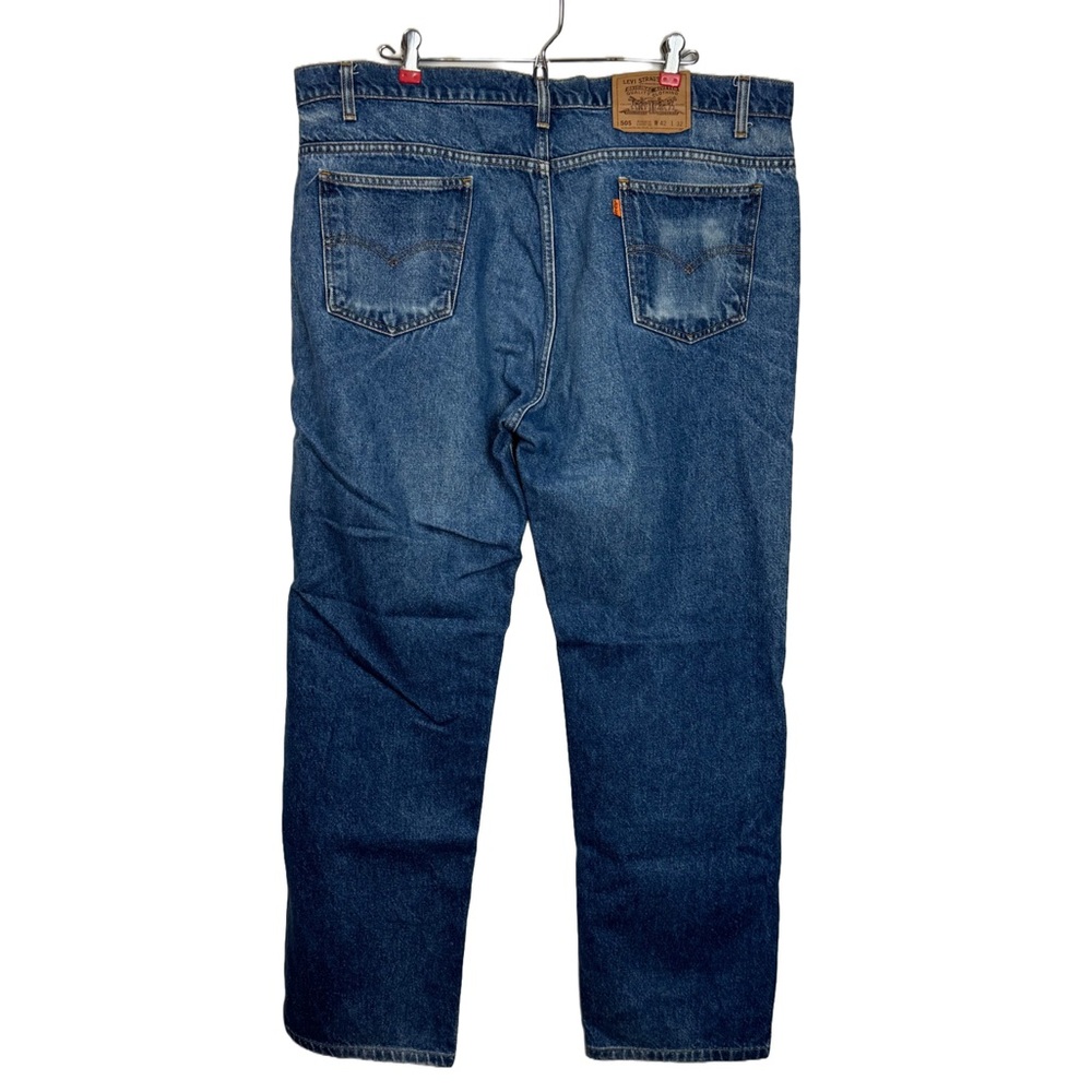 Vintage Orange Tab Levi's 505 Regular Fit Straight Leg 42x32